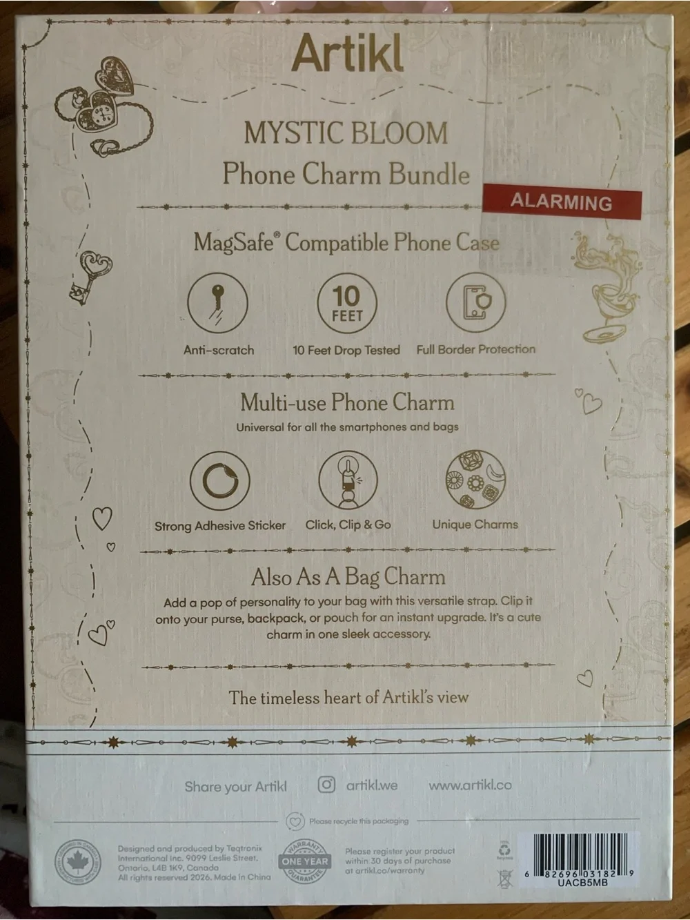 New Mystic Bloom Phone Case & Charm Bundle for iPhone 15/14/13